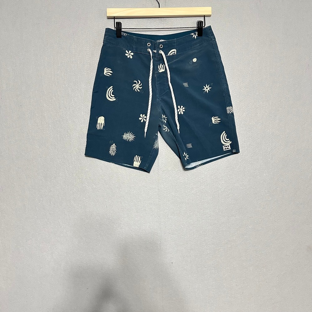 Billabong Recycler Sundays Board Shorts Mens 28 Blue Teal Print‎ Swim Trunks